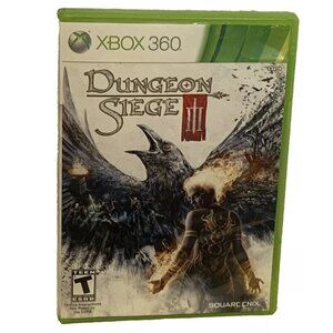 Dungeon Siege III (Microsoft Xbox 360, 2011) Case and Disc Square Enix